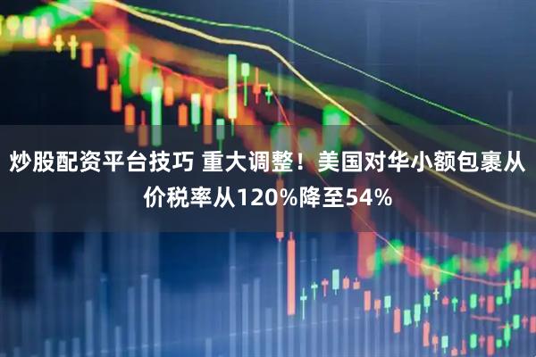 炒股配资平台技巧 重大调整！美国对华小额包裹从价税率从120%降至54%