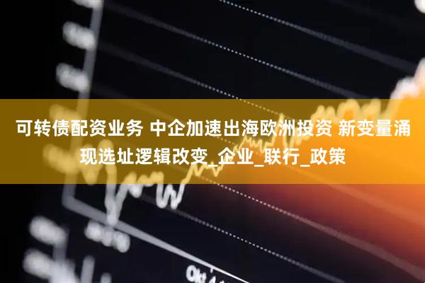 可转债配资业务 中企加速出海欧洲投资 新变量涌现选址逻辑改变_企业_联行_政策